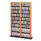 Oak/Black Double-Width Barrister Tower