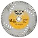 Bosch DB763 Premium Plus 7-Inch Dry or Wet Cutting Turbo Continuous Rim Diamond Saw Blade with 5/8-Inch Knockout Arbor for Masonry