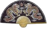 Select 40 or 60 Large Hand Painted Thai Silk & Bamboo Decorative Wall Fan