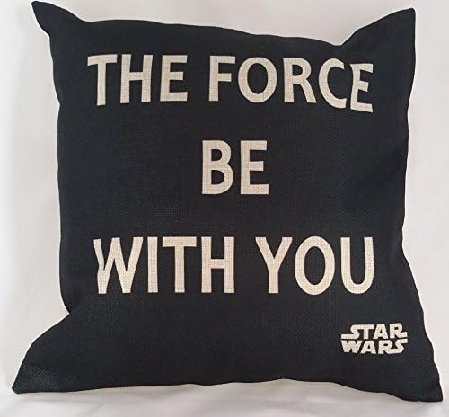 18" Square Star Wars "Force Be with You" Cotton Linen Pillow