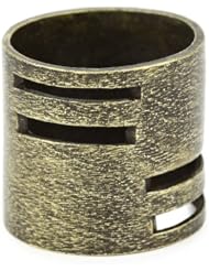 LUV AJ Brass Tall Cut Out Ring