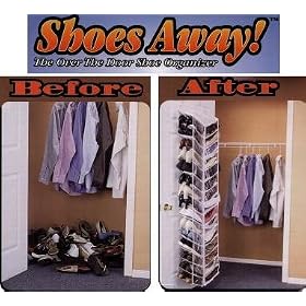 <b>Shoes Away Shoe Organizer As Seen on Tv. Over the Door Shoe Organizer</b>