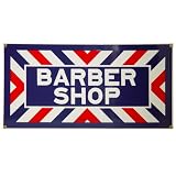 Barber Shop Porcelain Sign