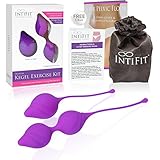 IntiFit Premium Kegel Exercise Kit for Women - Medical Silicone Pelvic Floor Weight Set - For Bladder Control and Pelvic Floor Exercises