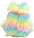 Trimfit Girls Rainbow Fuzzy Paw Plush Slippers Moccasin (Little Kid/Big Kid)