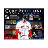 Curt Schilling 2004 Season Timeline Signed Photograph - 16x20