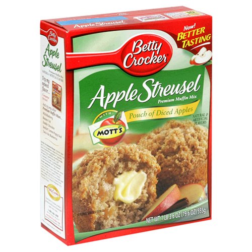 Betty Crocker Premium Muffin Mix, Apple Streusel, 19.6-Ounce Boxes (Pack of 12) by Betty Crocker