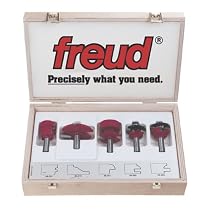 Freud 94-100-511 5-Piece Cabinet Door Bit Set with 99-511 Panel Bit