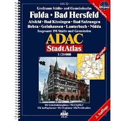 ADAC Stadtatlas Fulda, Bad Hersfeld: Alsfeld, Bad Kissingen, Bad Salzungen, Bebra, Gelnhausen, Lauterbach, Nidda. Grossraum St�dte- und Gemeindeatlas. ... 191 St�dte und Gemeinden. 1:20000. GPS-genau