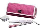 ghd IV Pink Limited Edition Mark 4 Styler Hair Straightener Gift Set with Pink Pouch and Compact Mirror