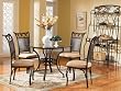 Thyme "Antique Bronze" with Black Highlights Dining Table Base (Glass Top sold separately) By Powell Furniture