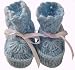 Handmade Baby Booties in Pastel Blue (100% Crocheted by Hand) [Apparel]