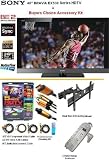 517ZHp5xOaL. SL160  Brand New Sony Bravia KDL 46EX500 Series HDTV 1080p LCD 46 Inch HDTV With Buyers Choice Sony HD Accessory Kit Includes Professional Dual Arm Articulating Mount +  6FT Hdmi 1.3B Cables, 6FT Audio Interconnect Cable Screen Cleaner + Surge Protector