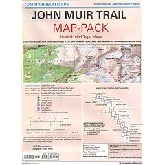 John Muir Trail Map-Pack: Shaded Relief Topo Maps