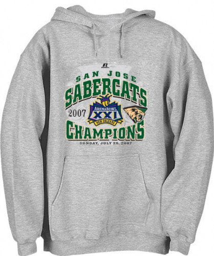 Buy San Jose Sabercats Arena Bowl XXI Champions Hooded Sweatshirt