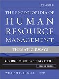 The encyclopedia of human resource management