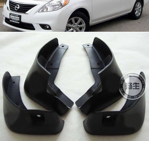 Black Auto parts 4PCS Mudguard Splash Guard Mud 