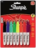 Sharpie Mini Assorted 8 pack Aqua Berry Black Blue Green Lime Orange Red