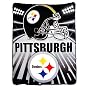 Pittsburgh Steelers Light Weight Fleece NFL Blanket (Shadow Series) (50"x60")