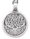 Celtic Deer Silver Tone Pewter Pendant Necklace
