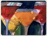 Placemats ~ Four Mixed Drinks ~ set of 4 corkboard 11.5 x 15 inch placemats ~ code 462