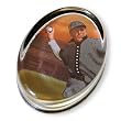 First Pitch - Oval Glass Paperweight