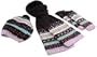 La Fiorentina Women's Chunky Knit Fairisle 3 Piece Set,Black Multi,One Size