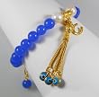 Blue Agate Evil Eye Bracelet
