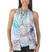 Go International&reg; Sleeveless Bubble Top - Wispy Feather