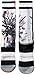 Stance Men's Gorge Gervin Splatter NBA Legends Crew Sock, Black, Large/X-Large