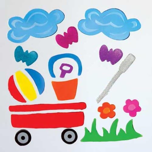 GelGems Red Wagon Small Bag Gel Clings