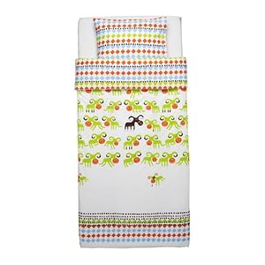IKEA Kossan Housse de couette et taie d'oreiller, vert 150x200