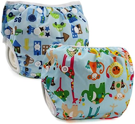 Samuyalove 2pcs Reusable Baby Swim Diapers (Pack of 2)