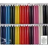 (4) Sets of 10 Spell Candles (40 Candles) & (1) White Ceramic Mini Candle Holder- One Shipping Charge!