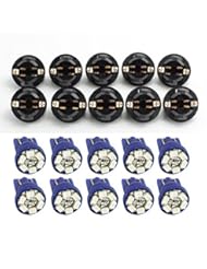 Automotive Parts and Accessories: Partsam 10 Pack PC168 T10 Twist Lock Blue T10 168 Led Cluster Gauge Dash Light Bulb+ 10 Pcs Amber Mini bulb - Partsam