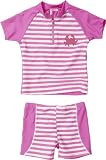 Produkt-Bild: Playshoes M&auml;dchen Badehose, gestreift 460102 2 tlg. Bade-Set (T-Shirt und Badeshorty) Krebs von Playshoes mit UV-Schutz nach Standard 801 und Oeko-Tex Standard 100