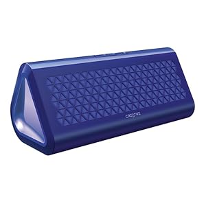 Creative Airwave Portable Wireless Bluetooth Speaker with NFC (Blue)