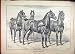 1887 Horses Ready First Meet Bridles Antique Print