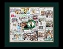 Boston Celtics 2008 Championship Newspaper Collage 11x14" Framed/matted