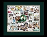 Boston Celtics 2008 Championship Newspaper Collage 11x14" Framed/matted