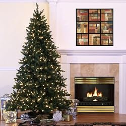 7.5' LED Lighted Full Camdon Fir Artificial Christmas Tree - Warm White Lights
