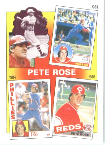 1986 Topps # 7 Pete Rose 1983-85 Cincinnati Reds Baseball Card