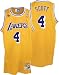Byron Scott Jersey: adidas Gold Throwback Swingman #4 Los Angeles Lakers Jersey - Medium