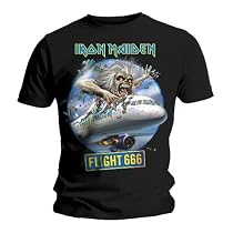 Iron Maiden Flight 666 Black Mens t-shirt Black