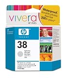 HP 38 Light Gray Pigment Ink Cartridge with Vivera Inks (C9414A)
