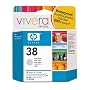 Original HP 38 Light Gray Pigment Ink Cartridge in Retail Packaging