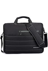 BRINCH&reg; New Style 17.3 Inch Nylon Shockproof Carry Laptop Case Messenger Bag For 17 - 17.3 Inch Laptop / Notebook / MacBook / Ultrabook / Chromebook with Shoulder Strap Handles and Various Pockets For Accessories (Black - Green)