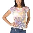Juniors' Mossimo Supply Co. Short-Sleeve Tee - Cream Ethnic