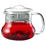 Northwest Glass Yama EP-6 22 -Ounce Sitka Tea Pot, Glass Tea Strainer Pot, 1-Unit