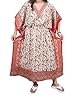 Womens Mogul Kaftan Red Caftan Moroccan Dress Muumuu